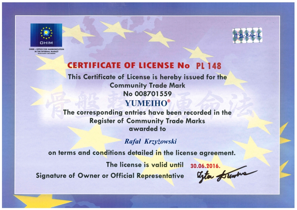 Certyfikat dla 148 wazny do 30.06.2016