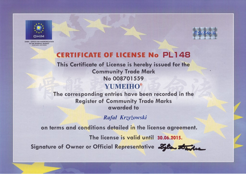Certyfikat dla 148 wazny do 30.06.2015